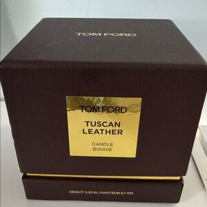 Tom Ford Brown & Gold Tuscan Leather Boxed Candle